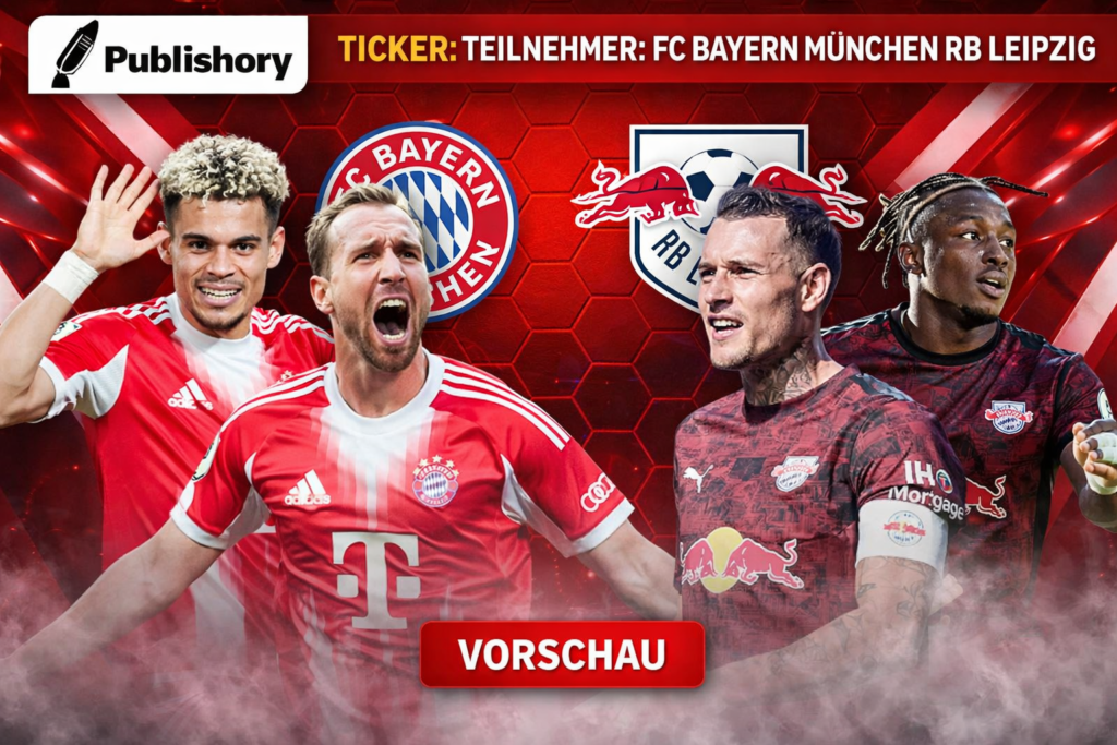 ticker: teilnehmer: fc bayern münchen gegen rb leipzig